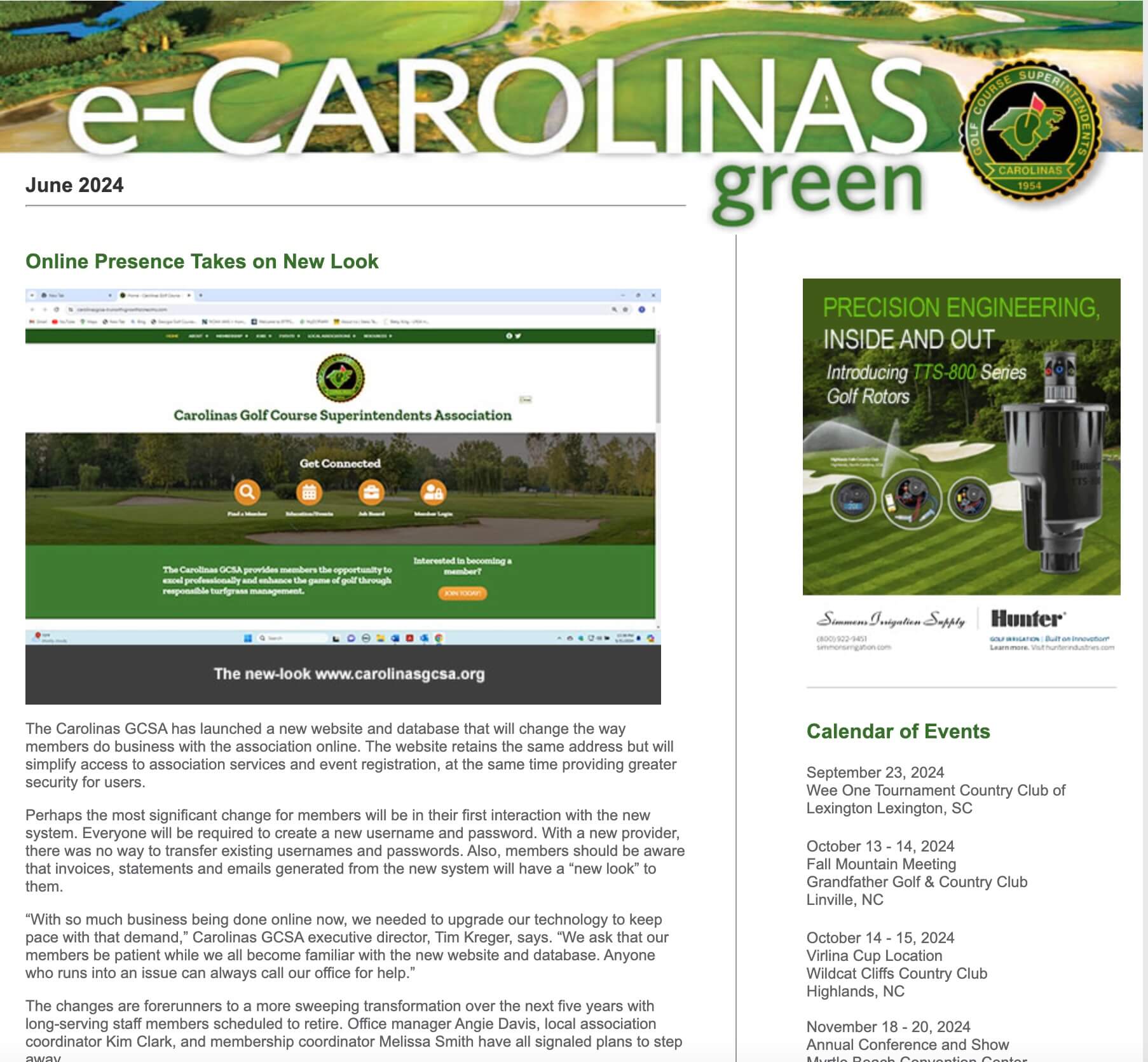 Home Carolinas Golf Course Superintendents Association